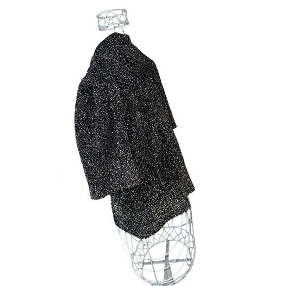 Kate Spade New York Womens Kate Spade New York Metallic Cropped Sweater EUC puff - Picture 4 of 14